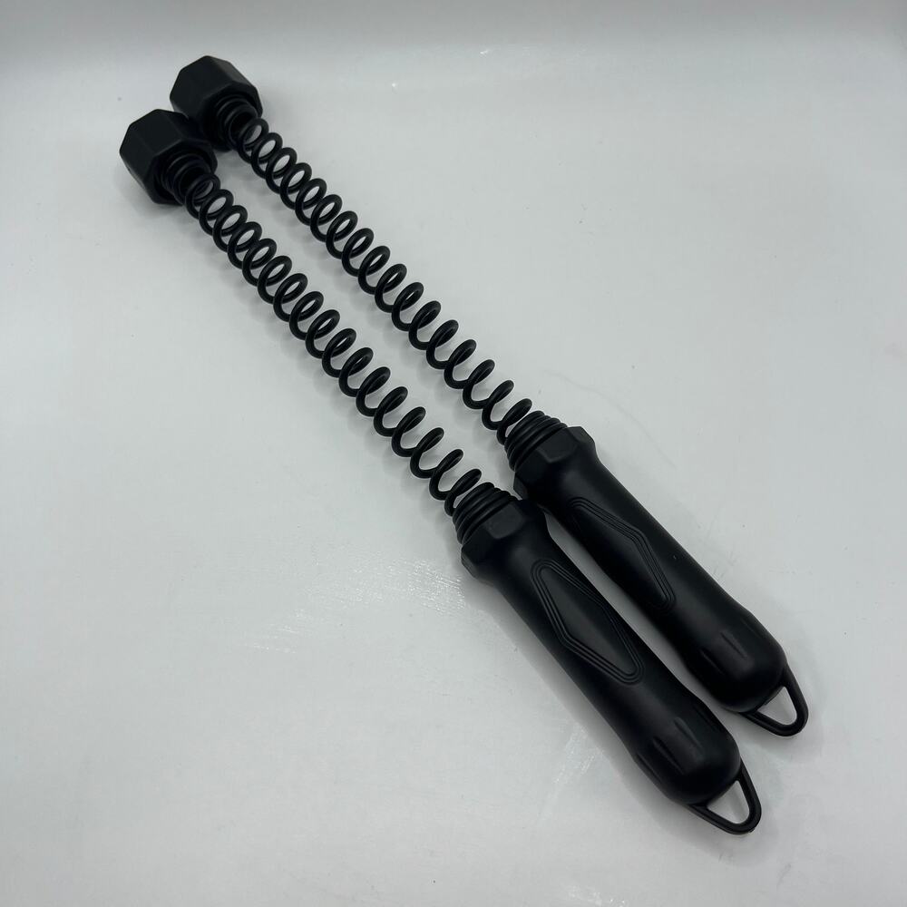 2Pcs Cordless Training Battle Rope Quiet Full-Body Fitness Rope for Home Workout